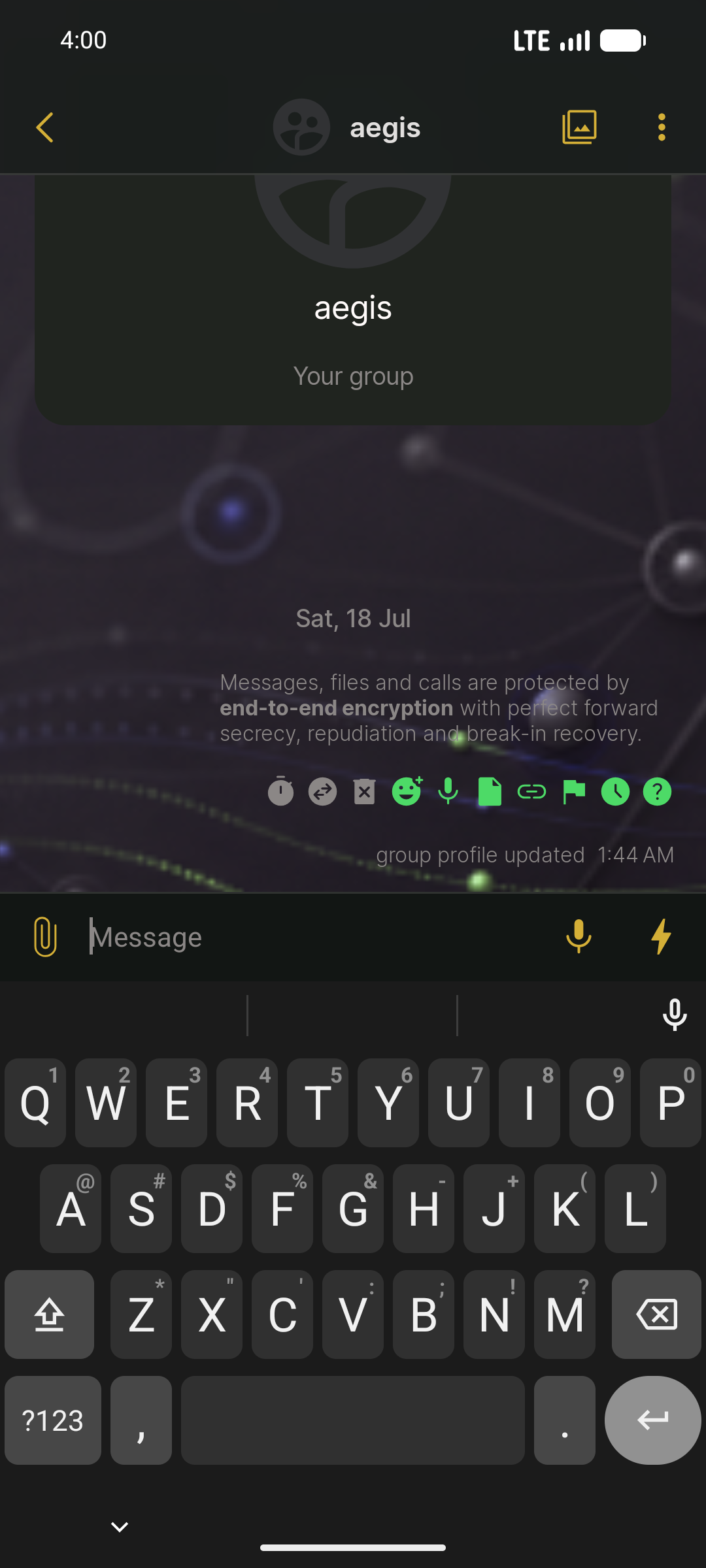 Encrypted Conversations